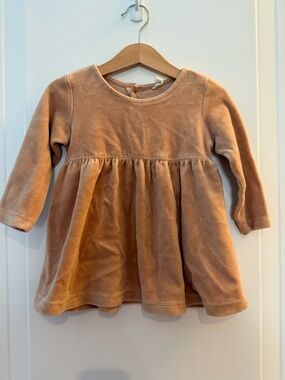 Quincy Mae velour toddler dress